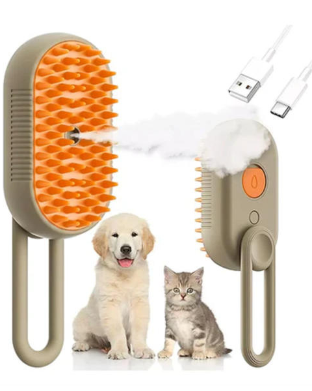 Cepillo Vaporizador para Mascotas